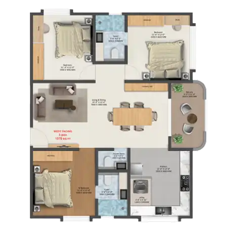 Tru Aquapolis unit plan a
